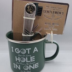 Gentlemen's Green Mug with Golf Multi Tool